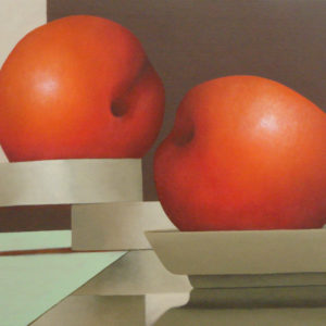 Plums-María-Álvarez-saatchi-art-orange-painting