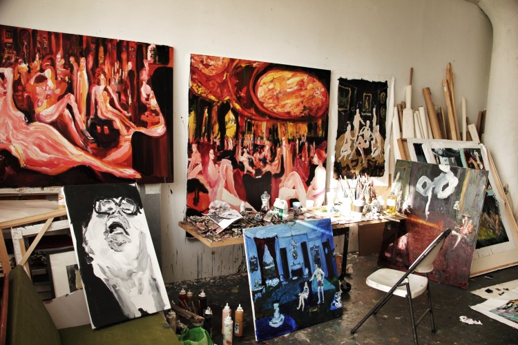 Bradley's studio