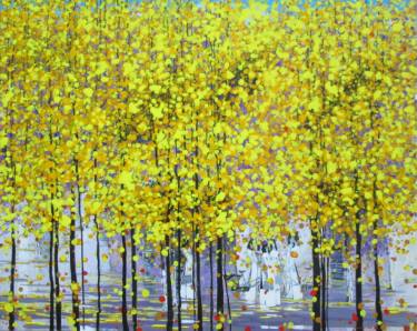 sunny autumn, original painting by saatchi art artist Xuan Khan Nguyen