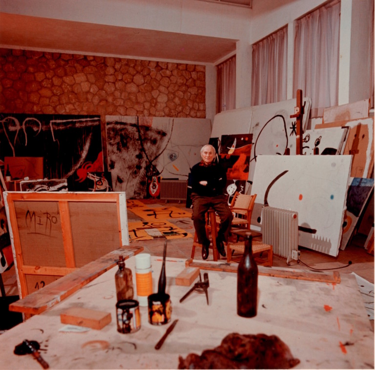 joan miro's 1976 studio