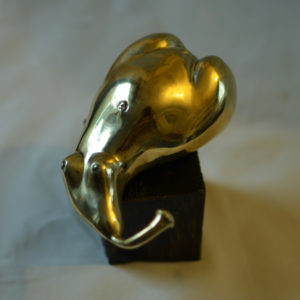 Pear-1-Damyan-Bumbalov-saatchi-art-bronze-wood-sculpture