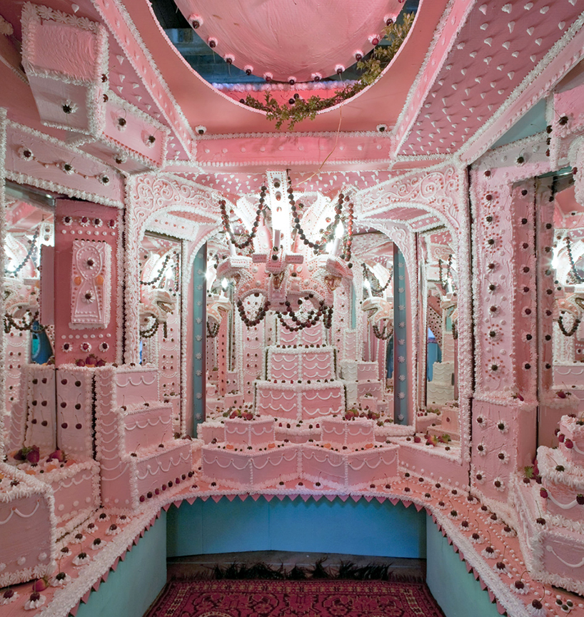 Cake installations line the 7,000sq ft of walls in LA's Think Tank Gallery, for the month long "Break Bread" show