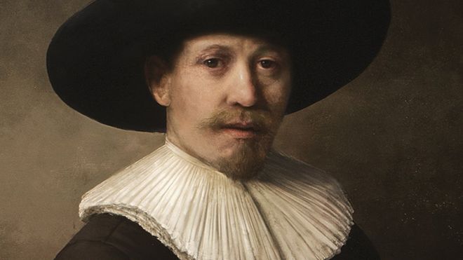 3d-printed and painted recreation of Rembrandt