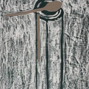 spoon-lyndsey-gilmour-saatchi-art-figurative-painting-grey