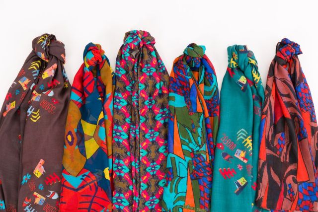 Primitive Modern scarves