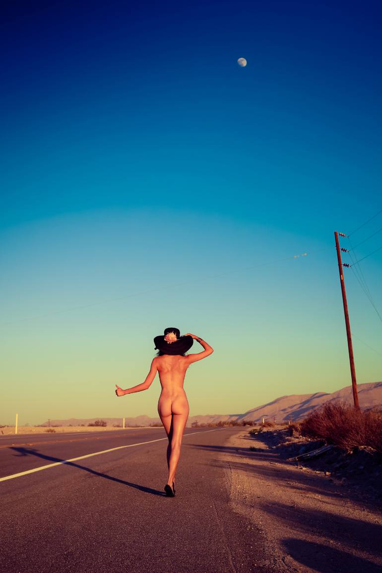 saatchi-art-Emmanuelle-Choussy-hitch-hiker-nude-photography
