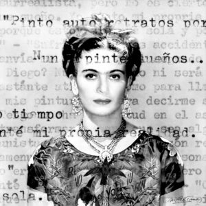 «Being-Frida-Kahlo»-Limited-Edition-Print-1:20%22-martina-rall-saatchi-art-black-white-collage
