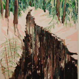 Slinka-Slip-through-or-into-ange-mullen-bryan-saatchi-art-nature-trees-forrest-painting