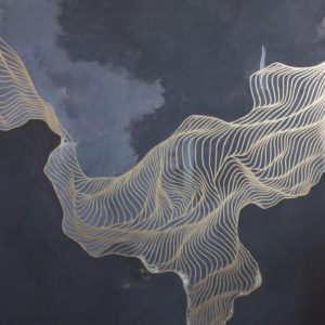 To-Begin-Again-tracie-cheng-saatchi-art-gold-navy-painting